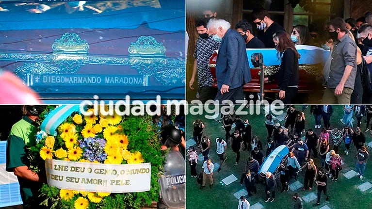 El último adiós a Diego Maradona. (Foto: Movilpress y Reuter)