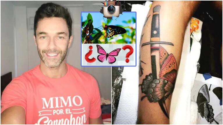 Mariano Martínez se volvió a tatuar en la pierna derecha (Fotos: Instagram)