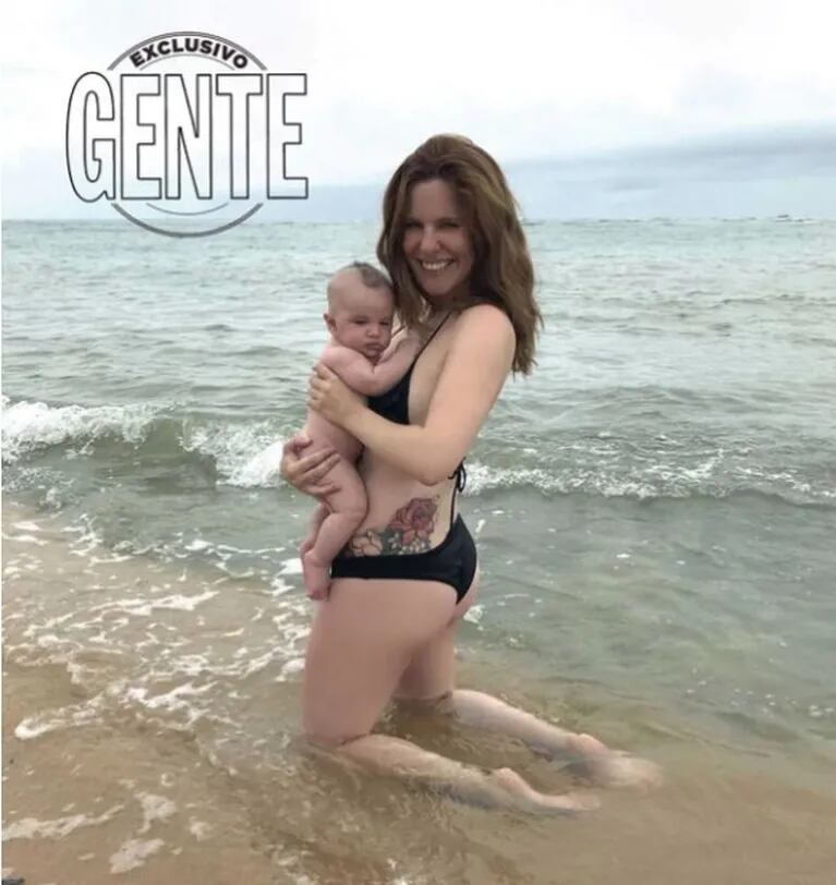 Las fotos de las vacaciones de Agustina Kämpfer y su hijo en Brasil: "Fue un disfrute enorme"