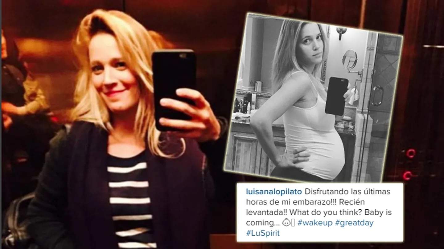 Luisana Lopilato, a horas de ser mamá (Foto: Instagram)