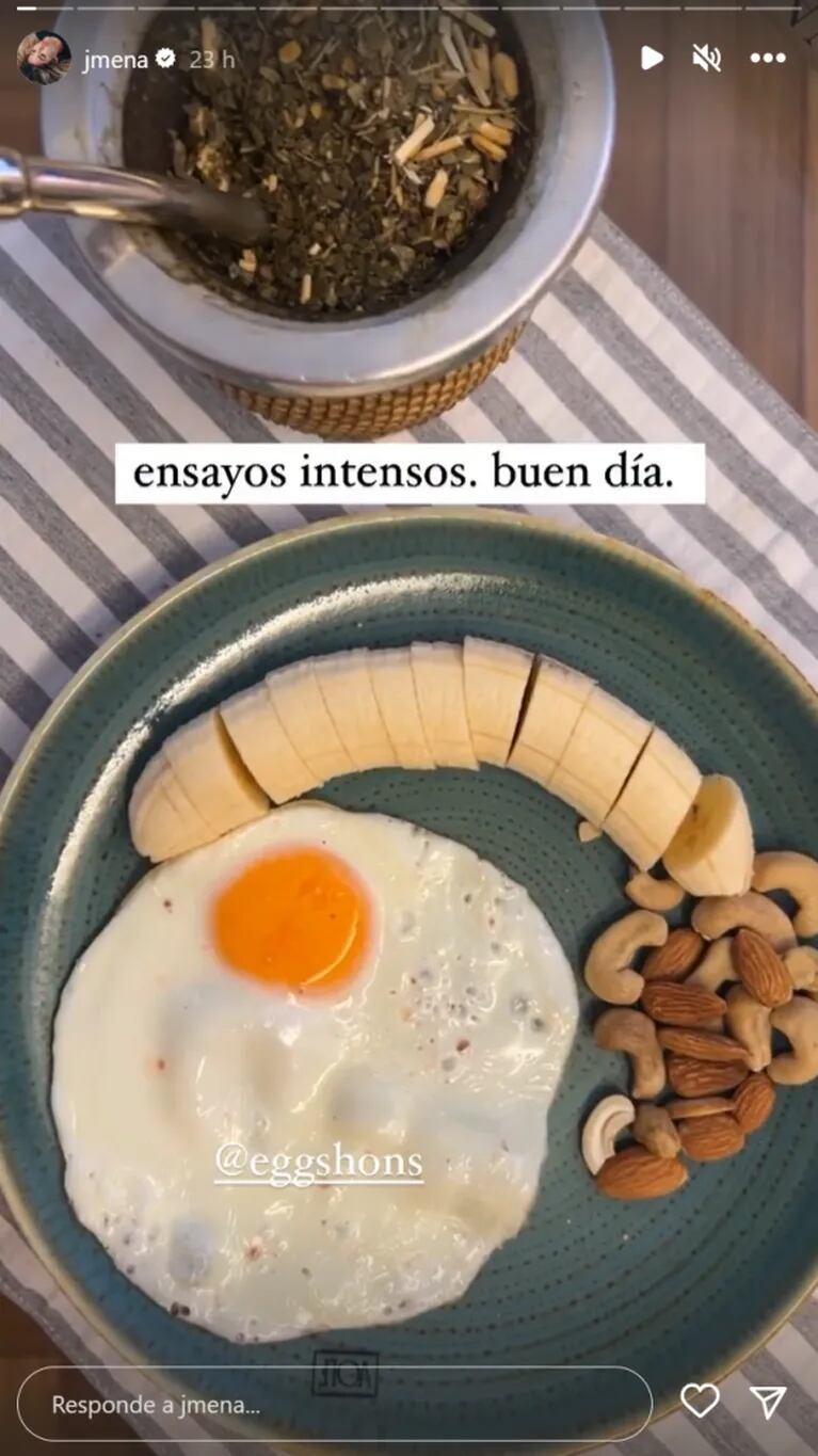 Jimena Barón mostró sus desayunos mega nutritivos para arrancar el día con energía