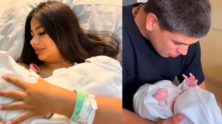 El conmovedor video de Thiago Medina jugando con una de sus gemelas recién nacidas 