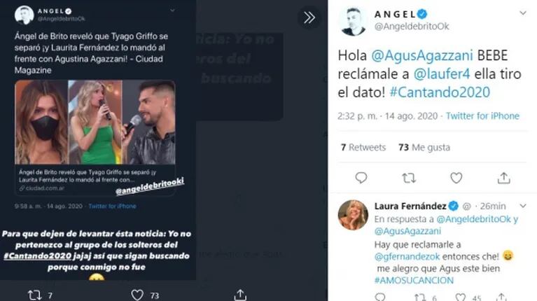 Agustina Agazzani cruzó a Laurita Fernández tras sugerir que tuvo un 'approach' con Tyago Griffo: "No pertenezco a las solteras"