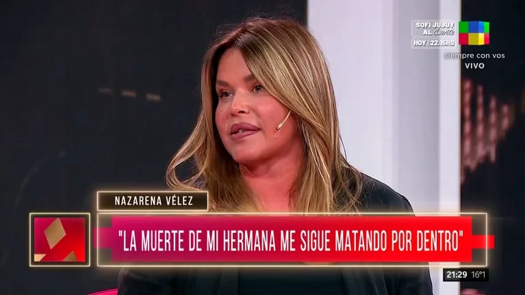 Nazarena Vélez en LAM.