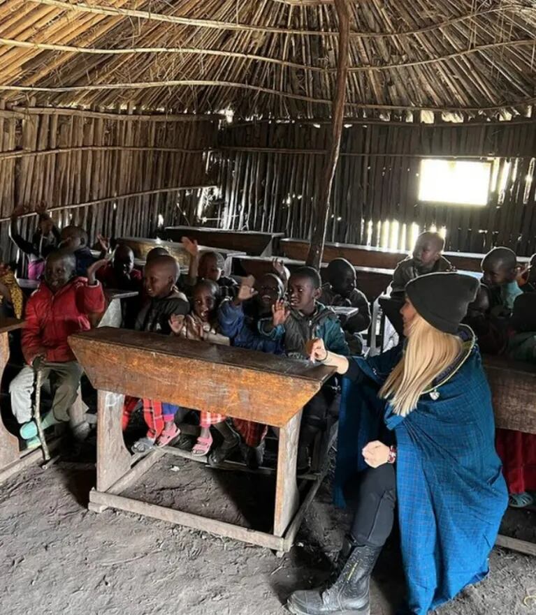 Wanda Nara visitó con Mauro Icardi una aldea en Tanzania y compartió las fotos: "Cuánto nos enseñan"