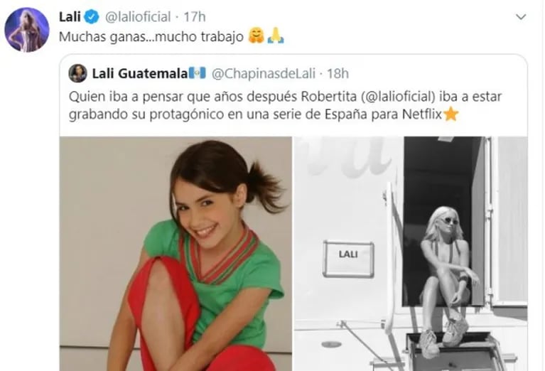 Lali, impactada tras la reaparición en TV de Robertita, su personaje en Floricienta: "Todo lo que viví después es magia"