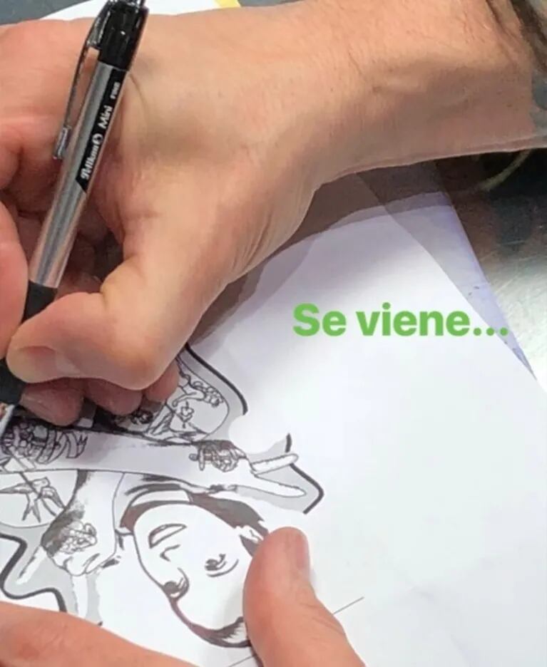 El original tatuaje feminista de Jorge Rial con Eva Perón: "Ella: bien guarra, libre, revolucionaria"