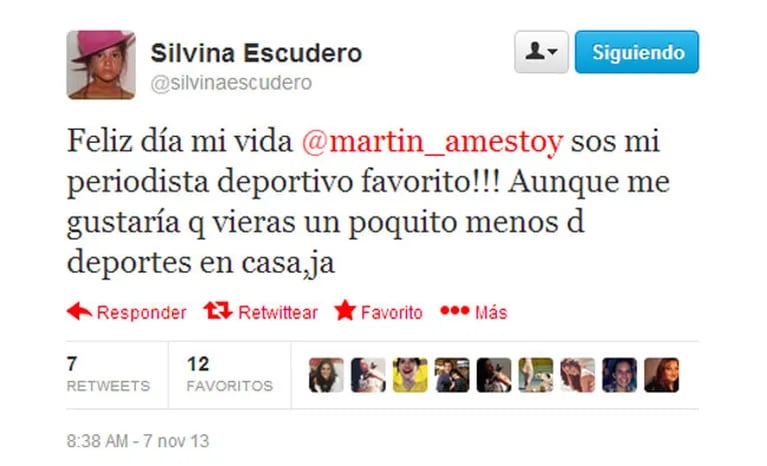 El suspicaz tweet de Escudero. (Foto: captura)