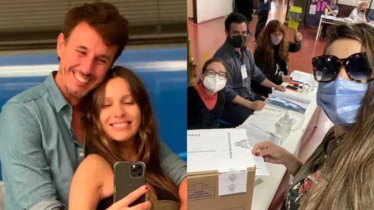 Así Pampita apoyó a Roberto García Moritán en las PASO 2021: selfie y gesto de amor