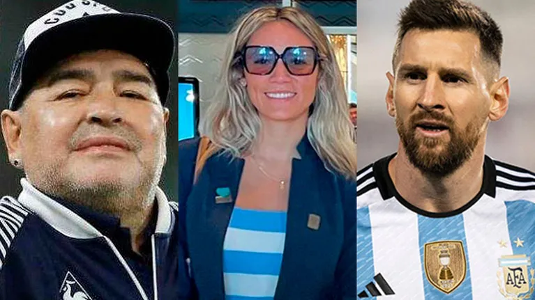 Rocío Oliva viajó a Qatar a alentar a la Selección y habló de Maradona y Messi