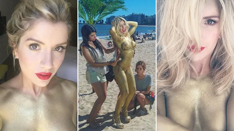 Laurita Fernández calienta el verano con su infartante body painting. (Foto: Instagram)