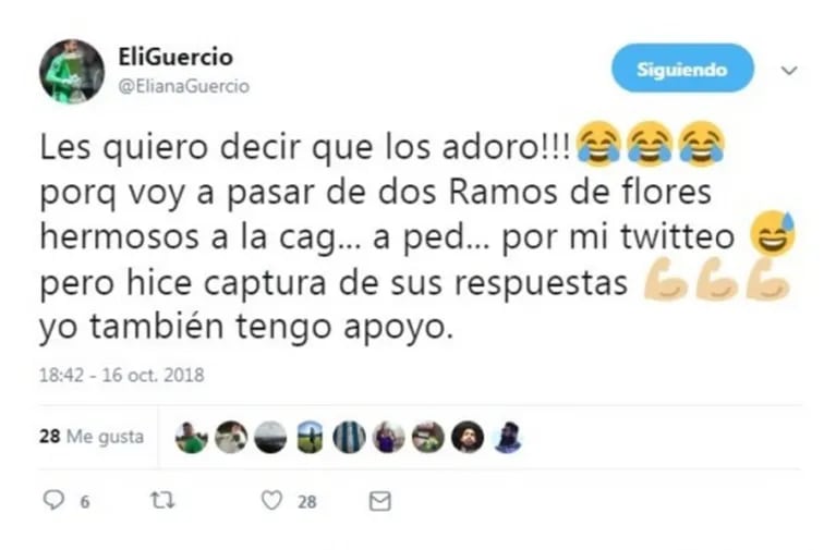 Los tweets de Eliana Guercio, tras las críticas a Sergio Romero por la derrota de la Selección frente a Brasil