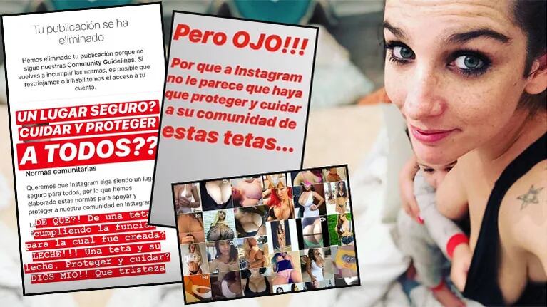 La respuesta de Juana Repetto tras las críticas y la censura de Instagram por publicar un video sacándose leche de sus pechos