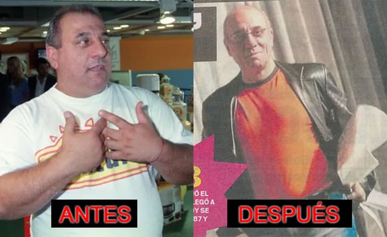 Toti Ciliberto y un increíble cambio físico (Fotos: Web y Diario MUY). 