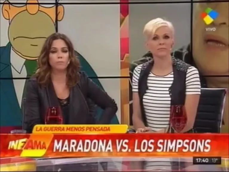 La voz de Homero Simpson le contestó a Diego Maradona