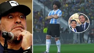 Maradona firmó un acuerdo millonario con la empresa Konami.