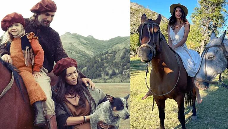 Zaira contó que su pareja le enseñó a montar a caballo.