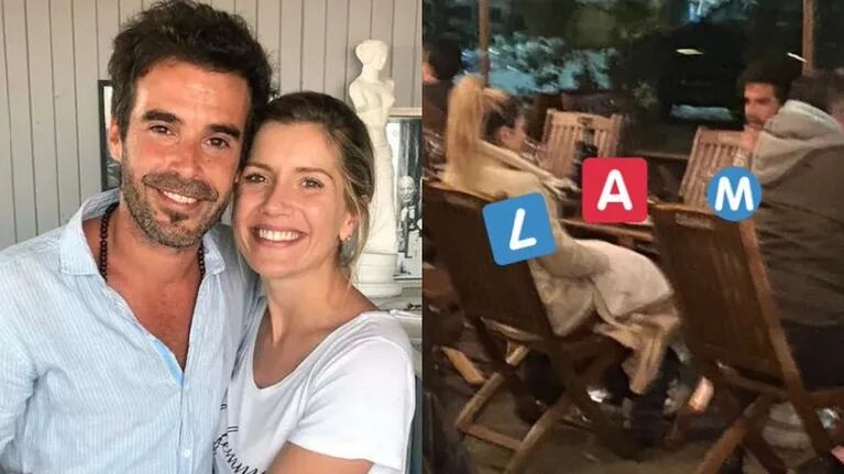 Las fotos de Nicolás Cabré y Laurita Fernández, reconciliados y cenando en un restaurante
