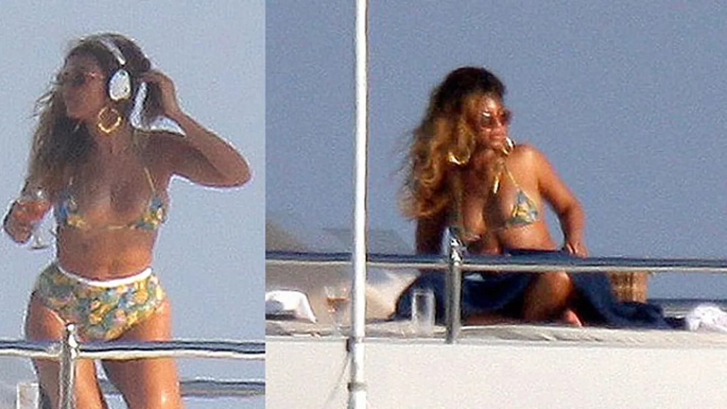 Beyonce muestra una curiosa bikini