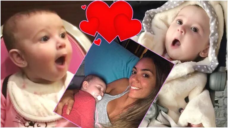 El video de la beba de Floppy Tesouro diciendo por primera vez mamá (Fotos: Captura de Instagram e Instagram)