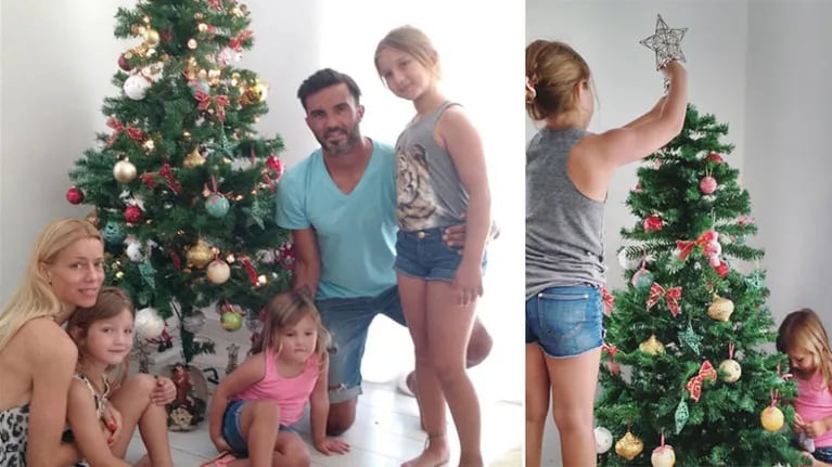 Fabián Cubero publicó una foto con Nicole Neumann y sus hijas (Foto: Instagram)