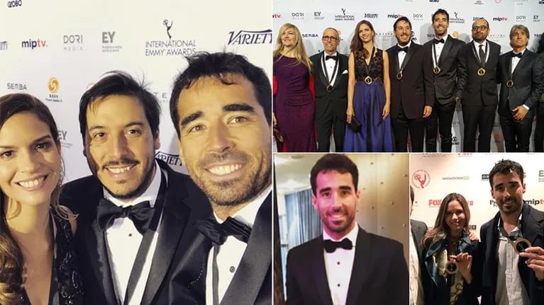 Nacho Viale, en los Emmy por la nominación de La casa del mar (Foto: Instagram)