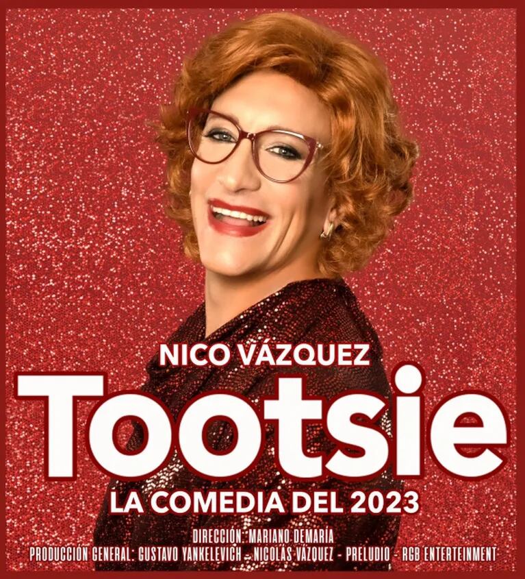 Nico Vázquez sorprendió al revelar cuál será su nuevo desafío teatral: se viene Tootsie