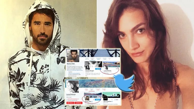 Nacho Viale y Lucía Pedraza comenzaron a seguir en Twitter (Foto: Twitter e Instagram)