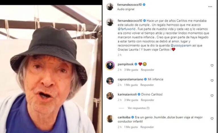 El dolor de los famosos por la muerte de Carlitos Balá: sus mensajes de despedida