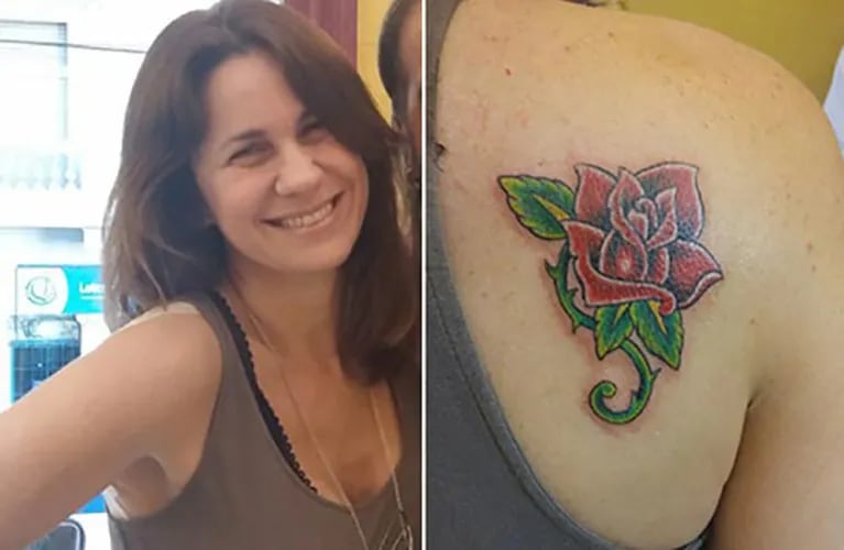 Nancy Dupláa se tatuó una flor en su omóplato derecho. (Foto: American Tattoo)