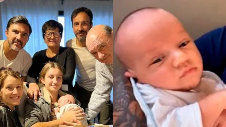 La familia de Fabián Cubero conoció al pequeño Luca.