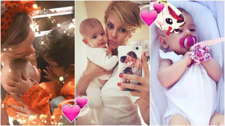 Las tiernas fotos de la beba de Vanina Escudero y Álvaro Navia, a un mes de nacimiento (Fotos: Instagram)