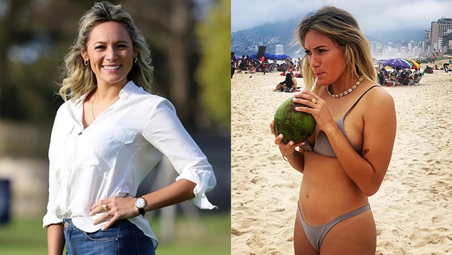 Rocío viajó a Brasil y lució su lomazo en la playa.