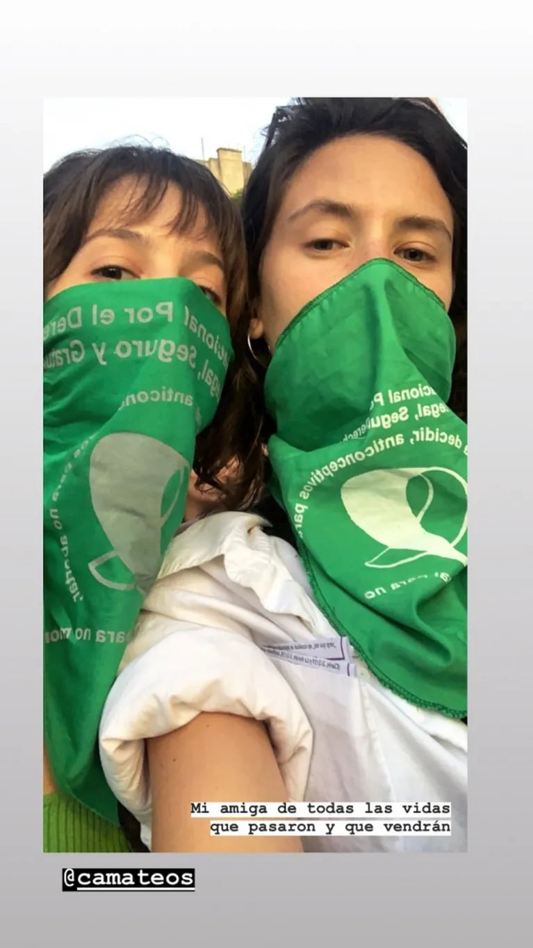 Las famosas pidieron por el aborto legal en el "pañuelazo verde": sus fuertes mensajes en las redes sociales