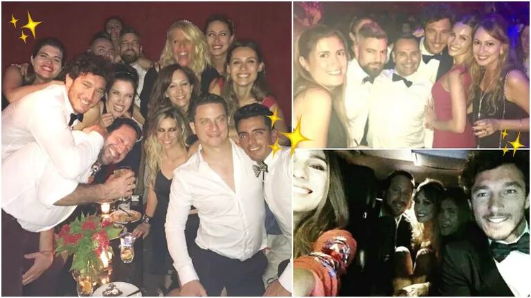 La noche de fiesta de Pampita y Pico Mónaco con amigos (Fotos: Instagram)