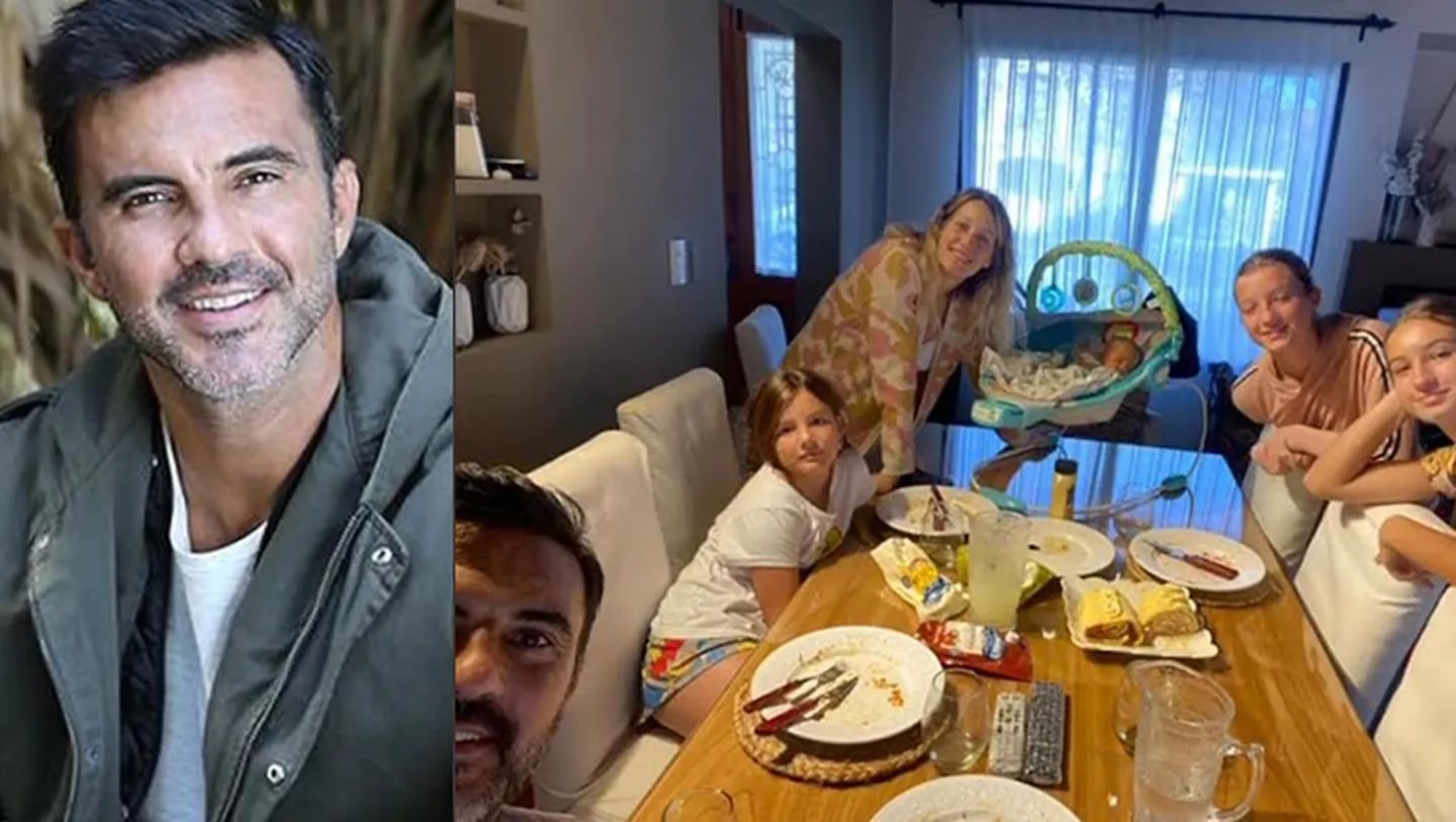 Fabián Cubero compartió una foto especial de Luca y sus hijas mayores.