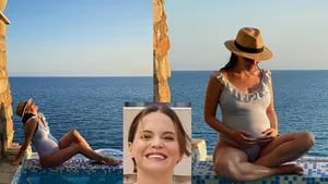 Luz Cipriota lució su embarazo en traje de baño y anunció el nombre del bebé.
