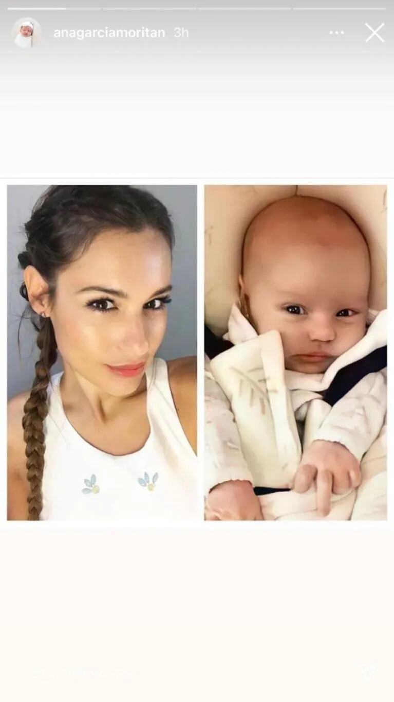 Pampita compartió una llamativa foto comparándose con su hija Ana y sorprendió: ¡son igualitas!
