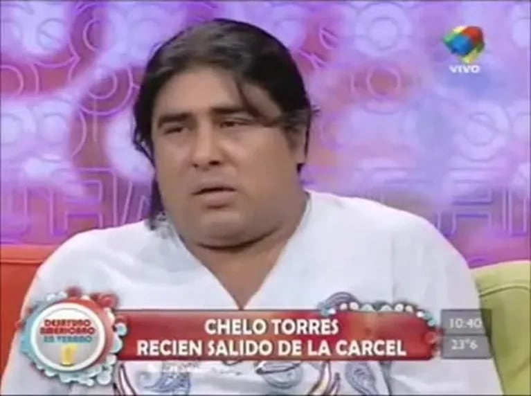 Las polémicas declaraciones de Chelo Torres, recién salido de la cárcel