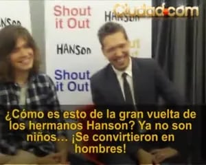 Hanson en Argentina: Imperdible mano a mano con Ciudad.com
