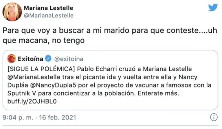 Pablo Echarri defendió a Nancy Dupláa, tras su fuerte cruce con Mariana Lestelle: "La criticaste por prejuicio"