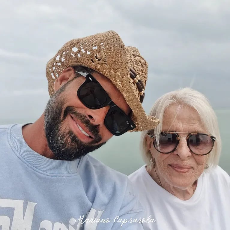 Mariano Caprarola y su mamá, Fady (Fotos: Instagram @)