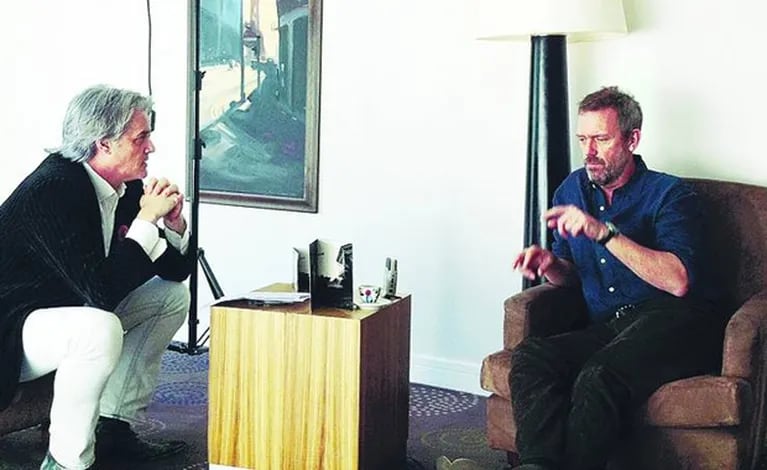 Roberto Pettinato entrevistó a Hugh Laurie. (Foto: Web)