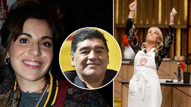 Emotivo mensaje de Gianinna Maradona a Claudia Villafañe tras su homenaje a Diego en MasterChef: ¡Sos inmensa, ma!