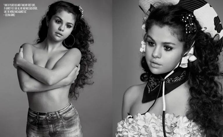 Selena Gómez, topless y polémica. (Fuente:Vmagazine)