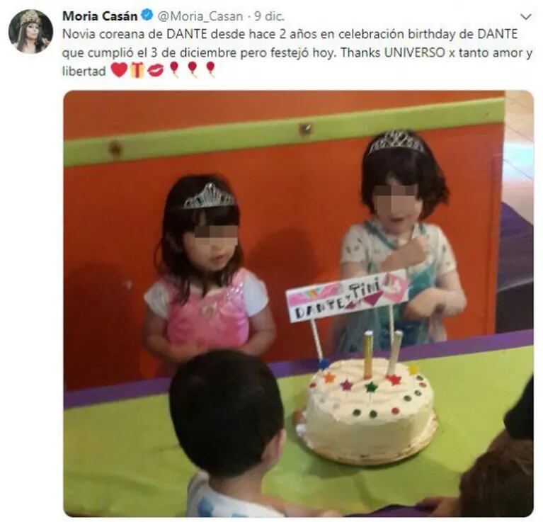Fuerte respuesta de Moria Casán, tras las críticas en las redes por las fotos de su nieto vestido de princesa