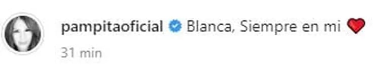 Pampita compartió un emotivo video de su hija Blanca cantándole una canción en el aniversario de su muerte: "En mi corazón"