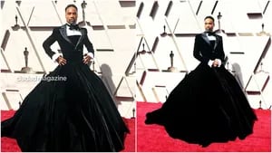 El look más osado de la alfombra roja de los Premios Oscar 2019: Billy Porter lució un vestido-esmoquin
