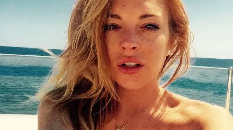 Lindsay Lohan le dio la bienvenida a sus 33 años con una foto hot... ¡desnuda!
