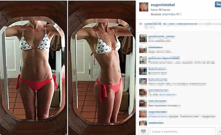 Eugenia Tobal se animó a una selfie veraniega (Foto: Instagram). 